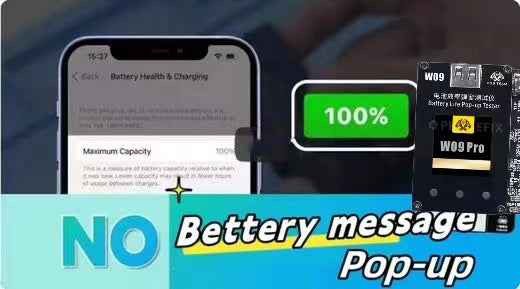 W09 Pro V3 iPhone Battery Life Pop-up Tester FAQ Guide