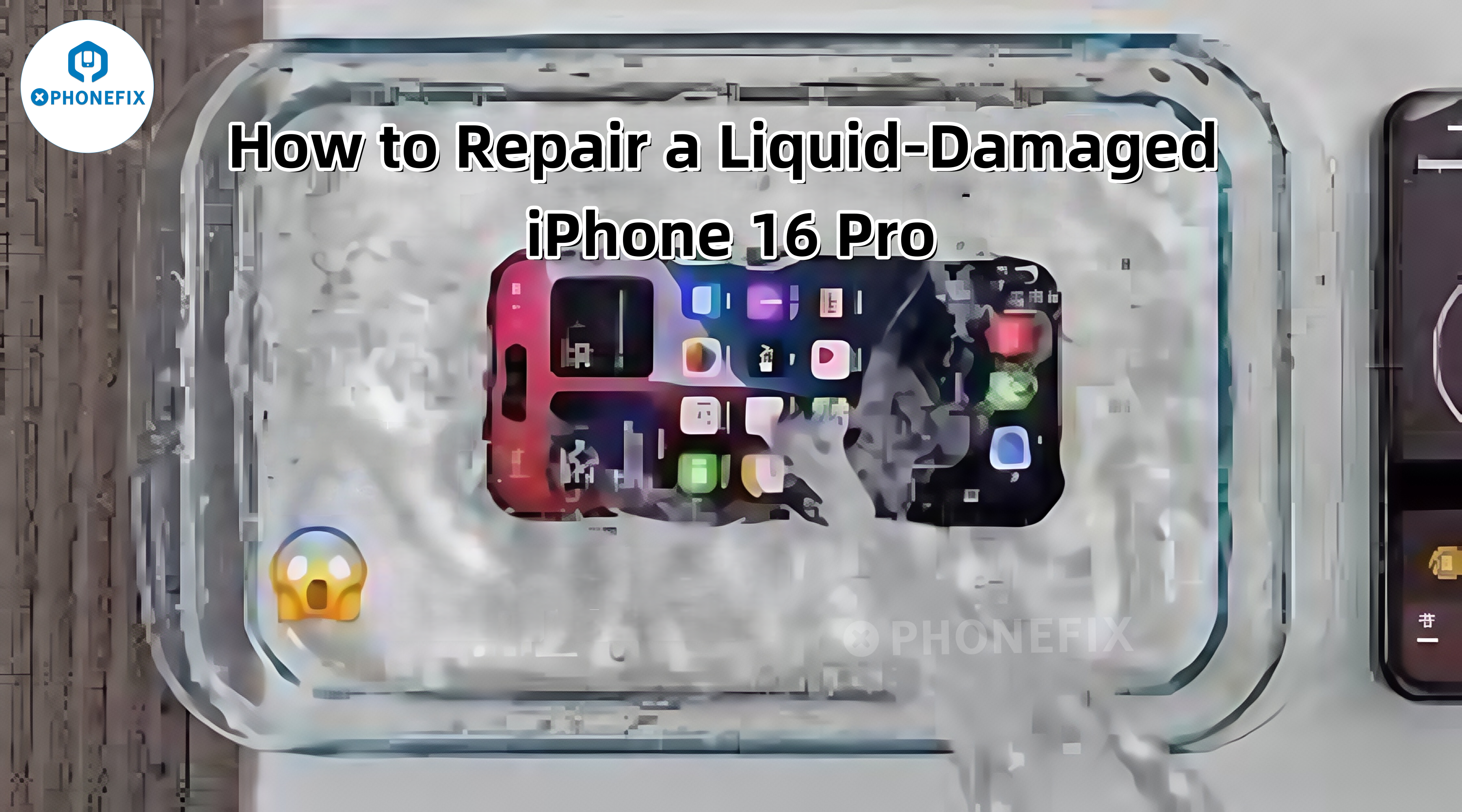 How to Repair Liquid-Damaged iPhone 16 Pro | CHINA PHONEFIX SHOP
