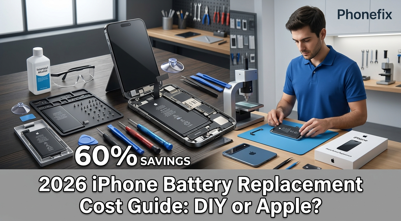 2026 iPhone Battery Replacement Cost Guide: DIY or Apple?