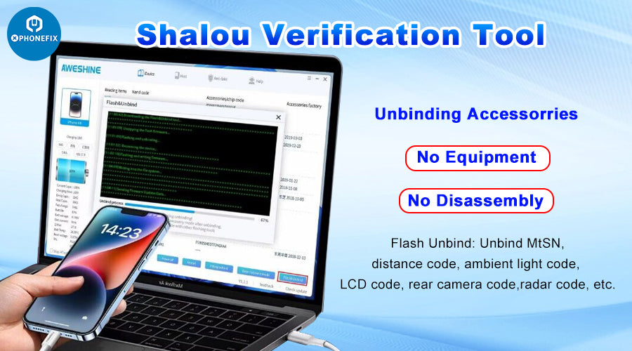 Unbind Accessorries with Shalou Tool: No Equipment, No Disassembly - CHINA PHONEFIX