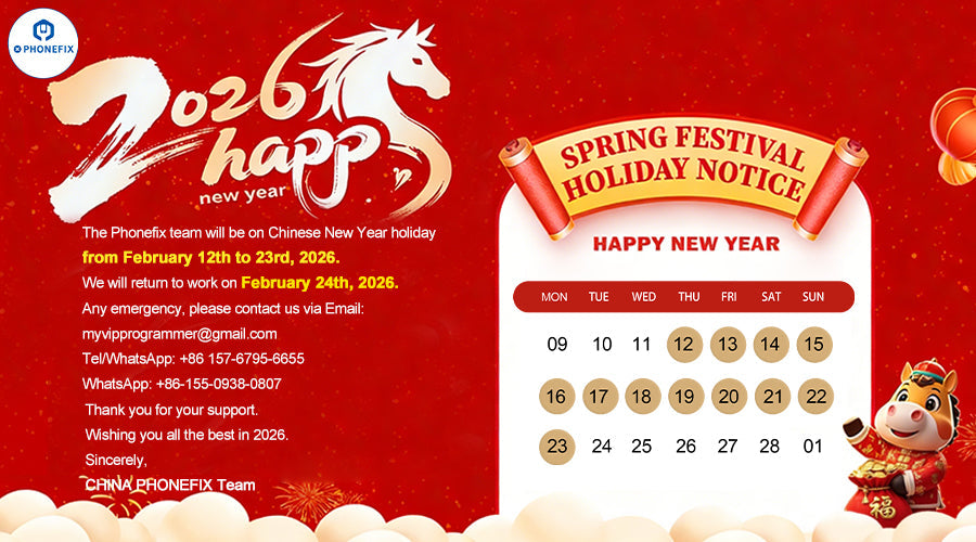 PHONEFIX Team Chinese New Year Holiday Notice