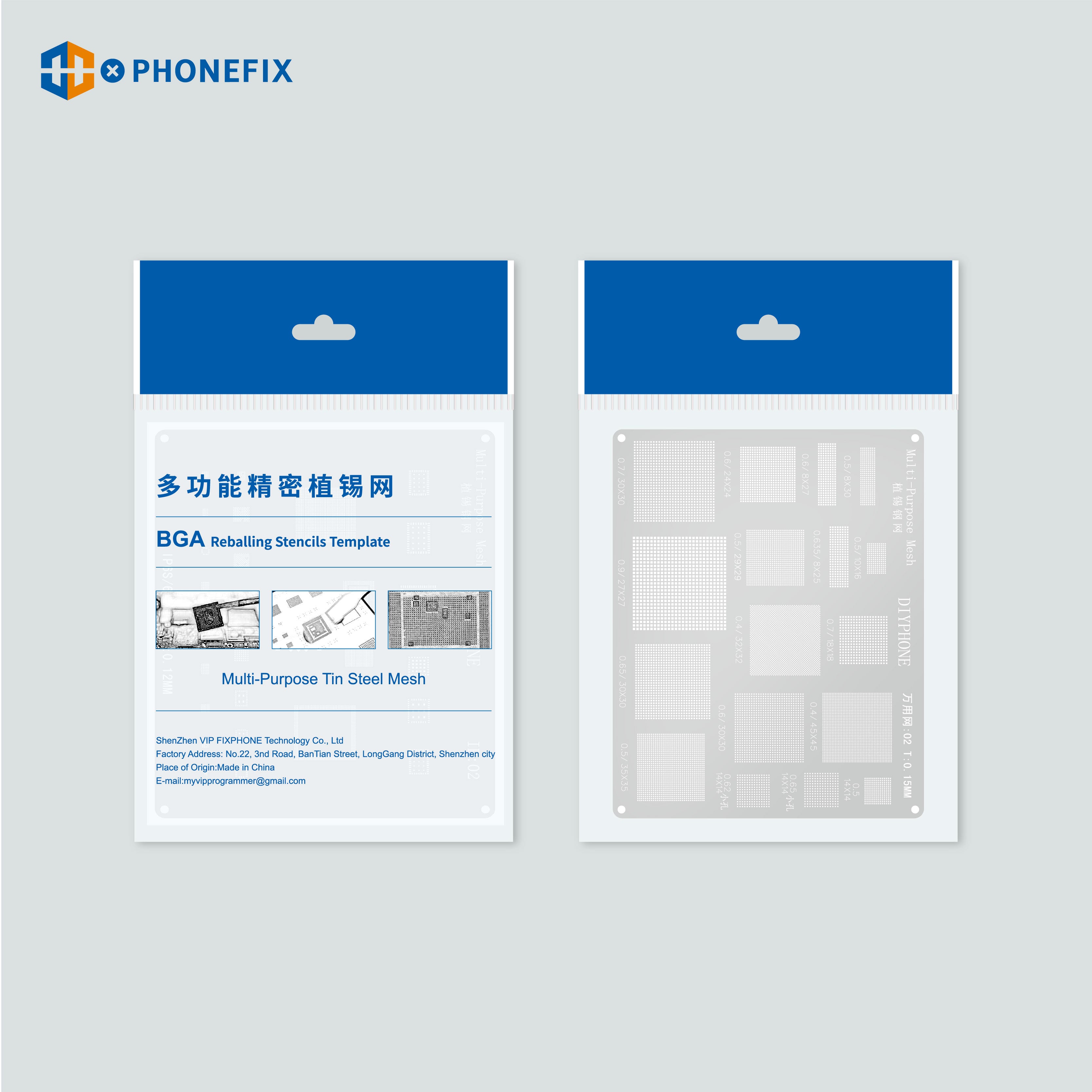 Universal Planting Tin Steel Mesh Direct heating BGA Template