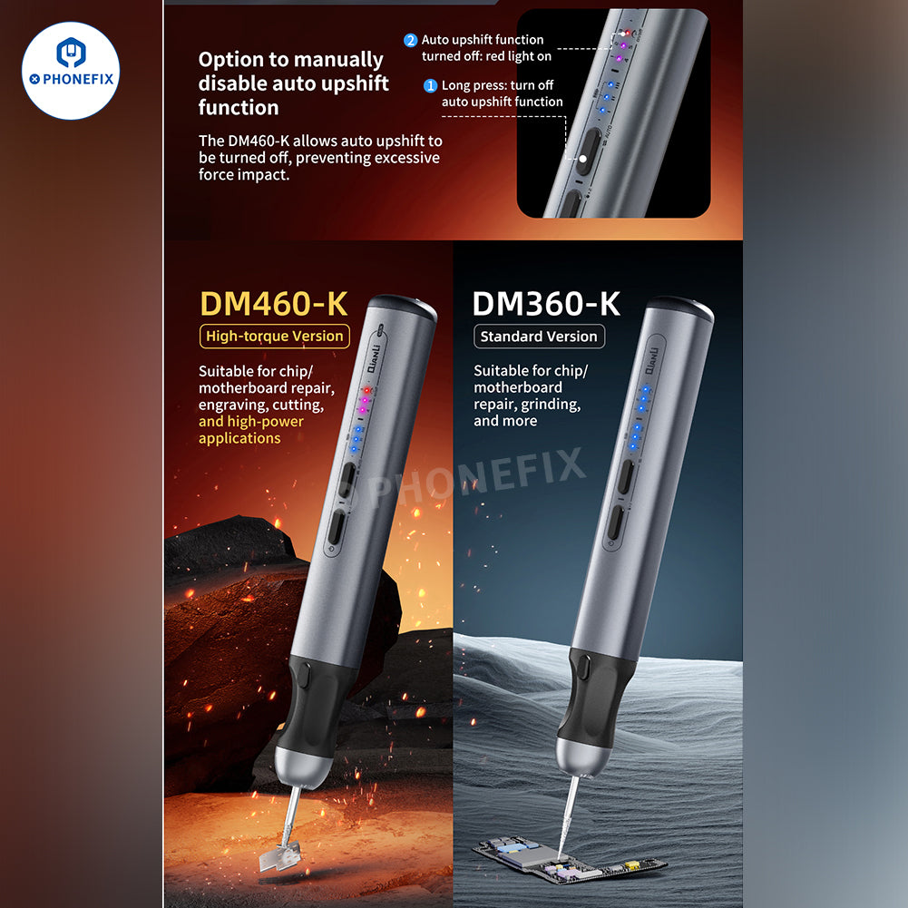 QIANLI iHandy DM460-K Polishing Pen for PCB Chip Grinding Cutting