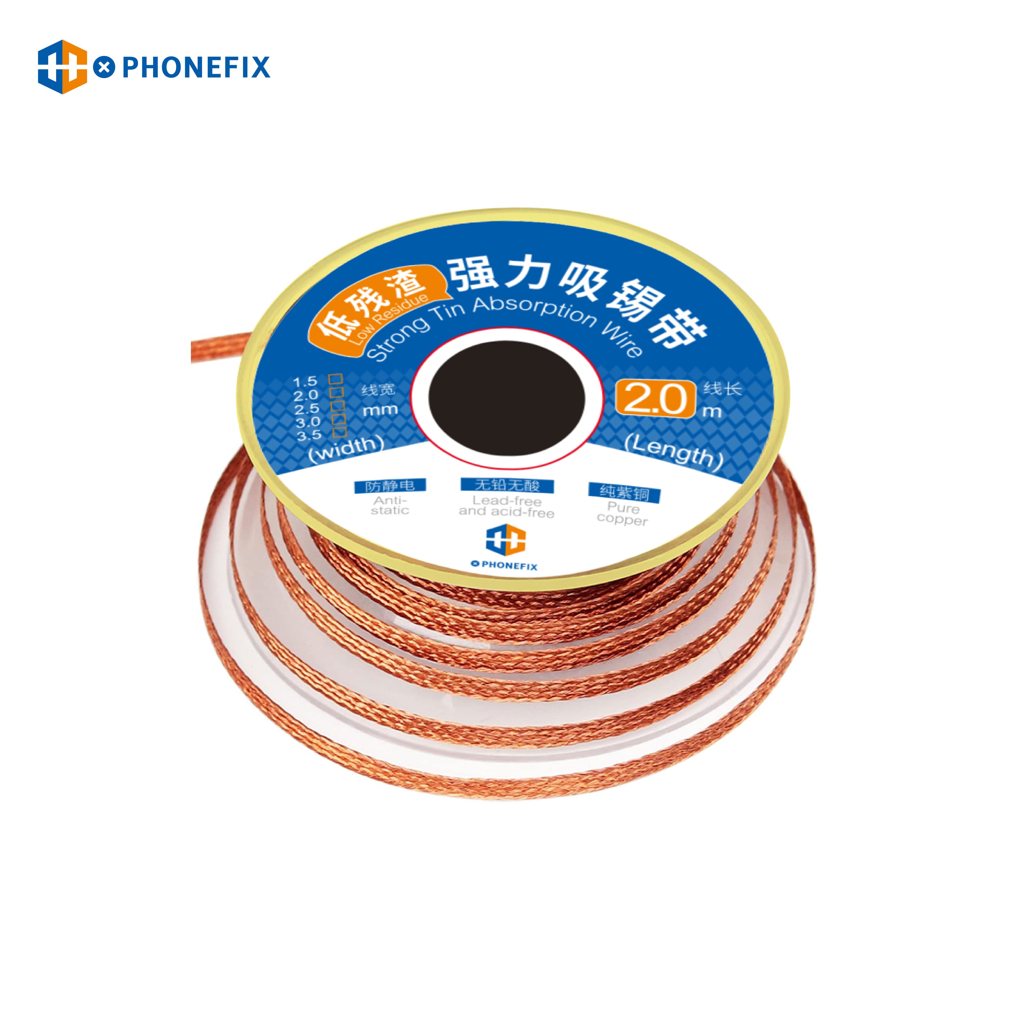 PHONEFIX Desoldering Braid BGA Wicks Soldering Wire Repair