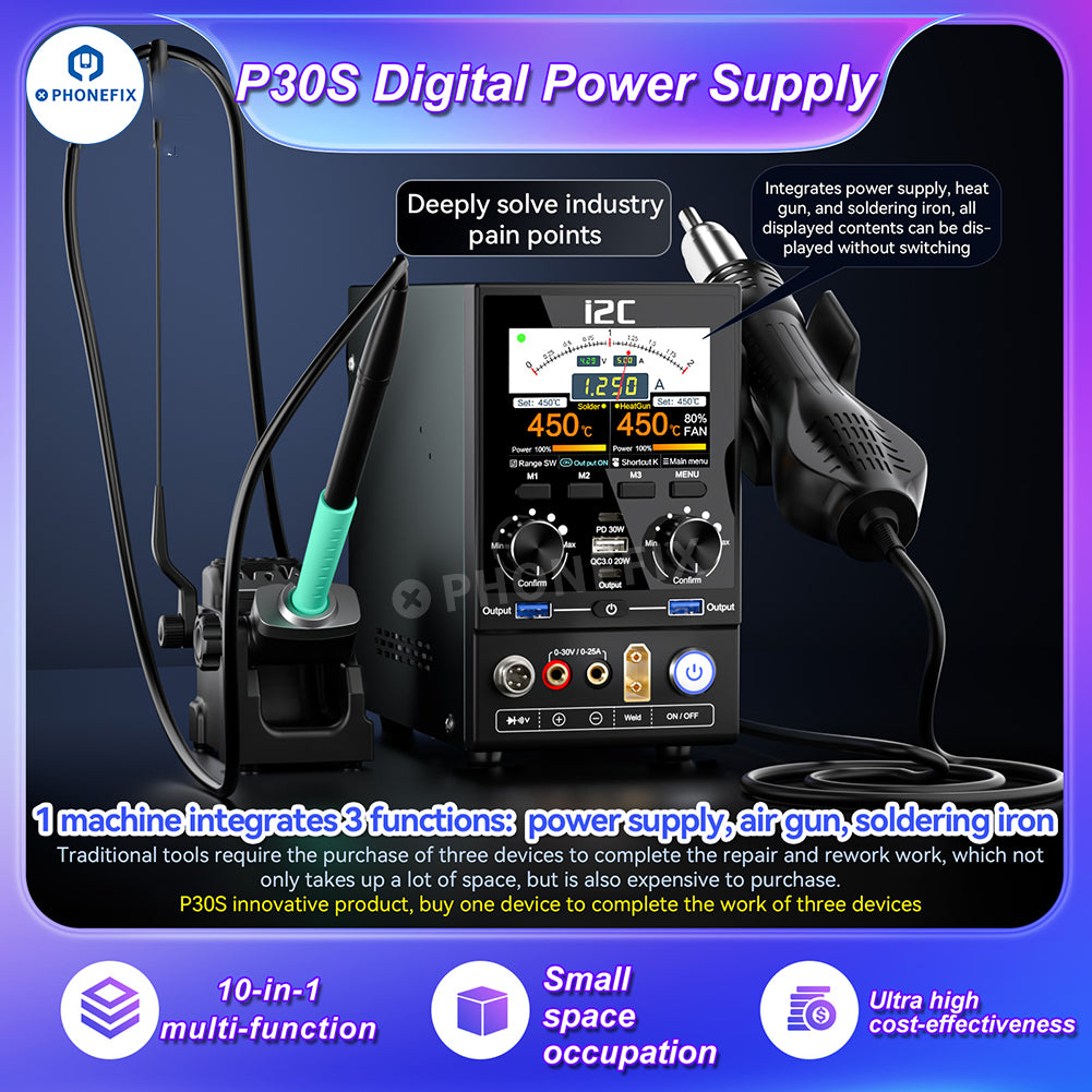i2C P30 P30S Digital Power Supply Multi-function Phone Repair Platform