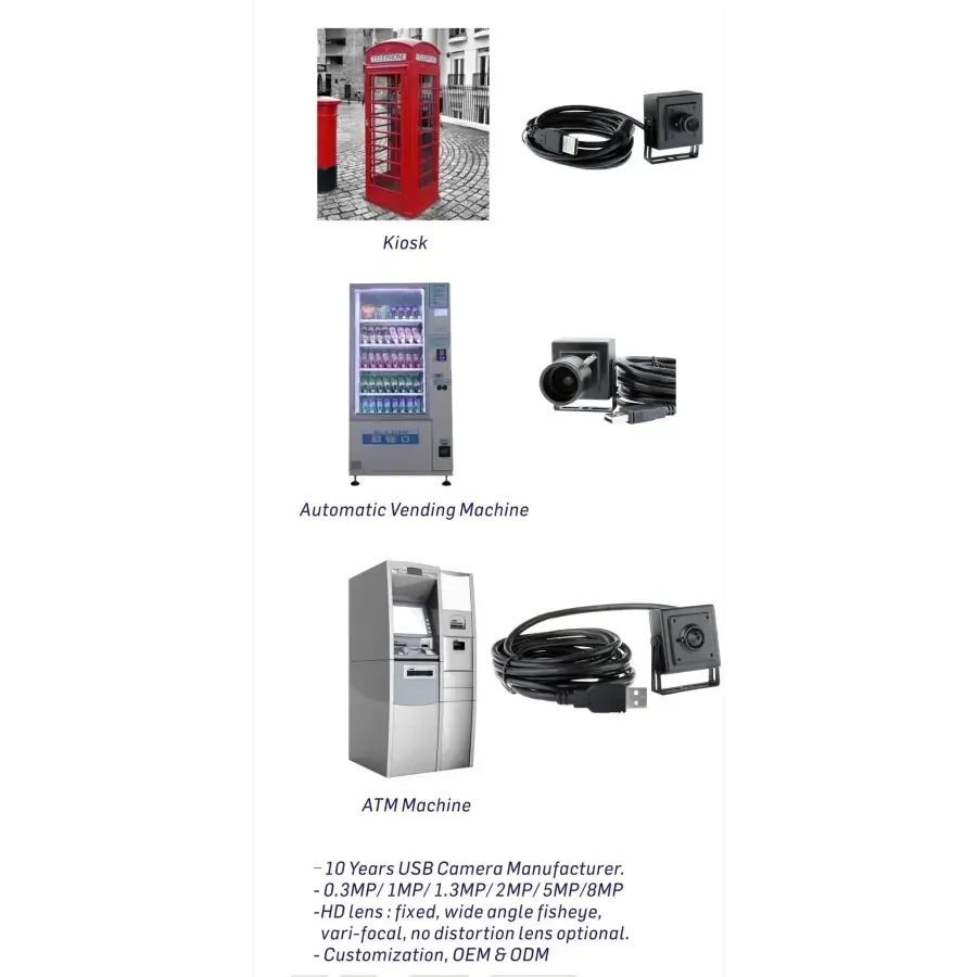 1080P Varifocal USB Camera Industrial USB Webcam Camera -