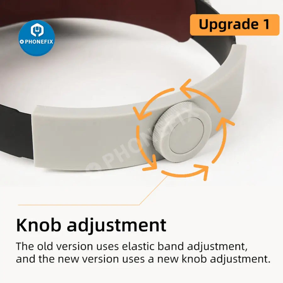 10X LED Light Loupe Helmet Style Magnifier Glass For Phone