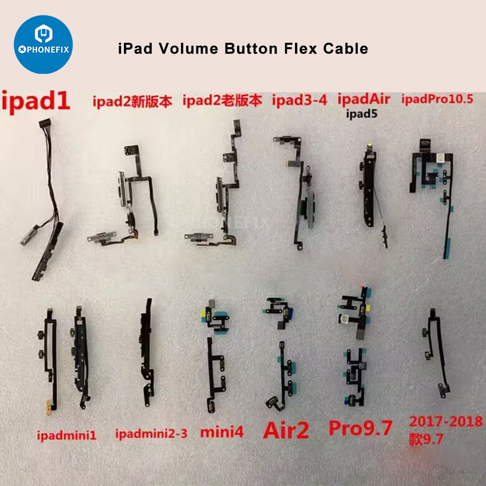 Volume Button Flex Cable Replacement For iPad 5 MINI 4 Air 2