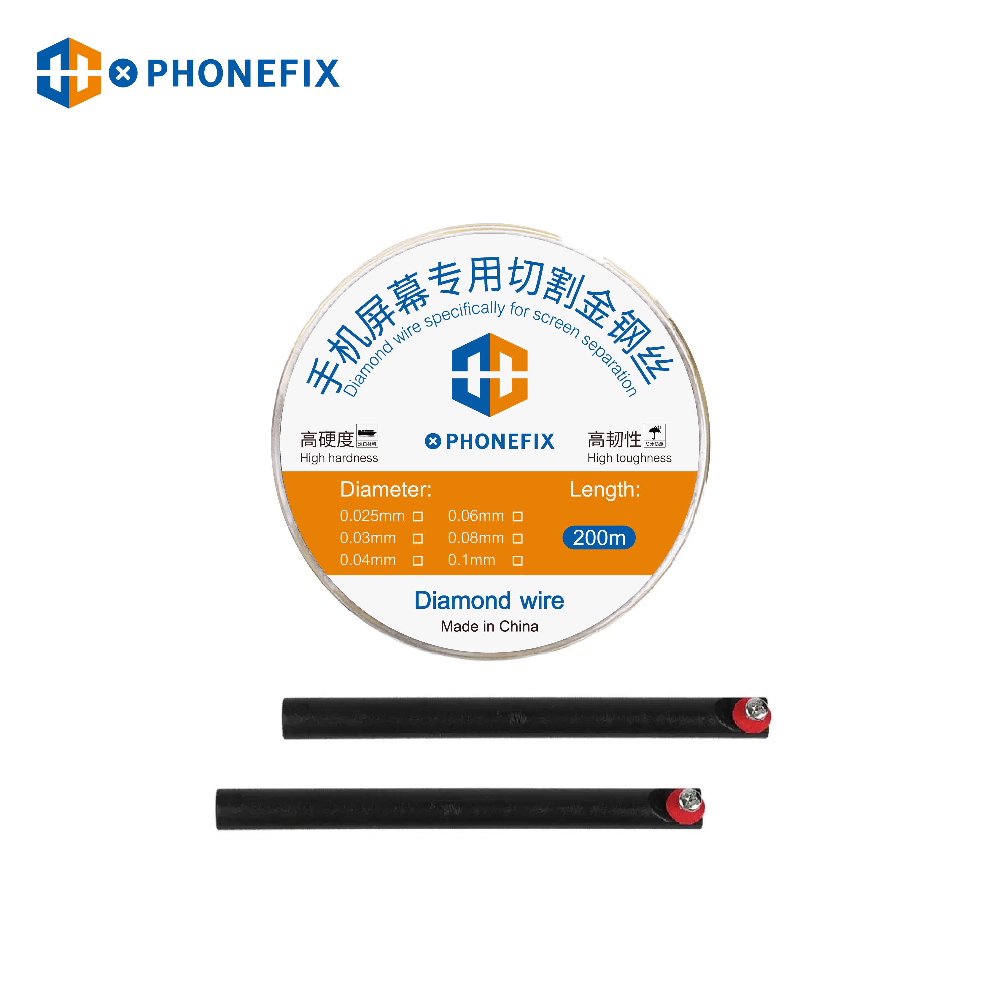 PHONEFIX High Tenacity 200m Special Diamond Wire Cutting Wire