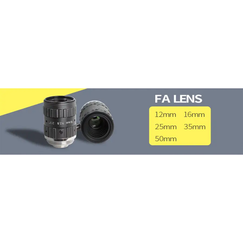 12MP C-mount 12mm-50mm Prime Lens 2/3 F2.8 ITS Camera FA