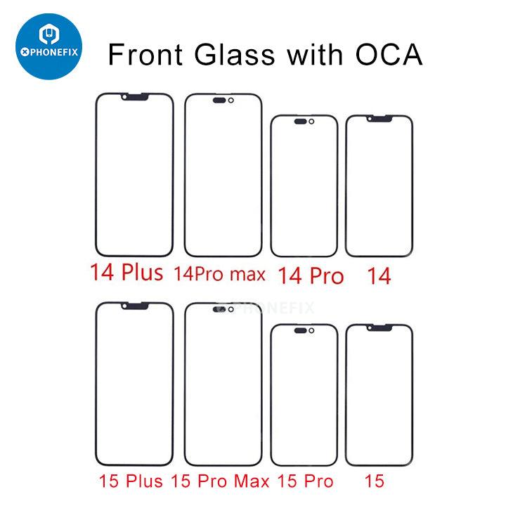 Screen Front Glass With OCA Film For iPhone X-15 Pro Max - CHINA PHONEFIX