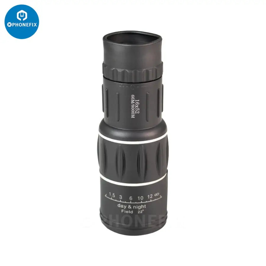 16X52 Dual Focus Zoom Monocular Telescope 66M 8000M HD Scope