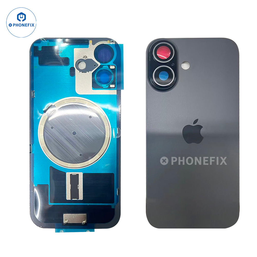 For iPhone 17/Air/17 Pro Max Back Glass With Magsafe Magnet Ring