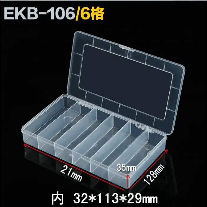 18 Grids Transparent Storage Box Plastic Compartment Organizer Case - CHINA PHONEFIX