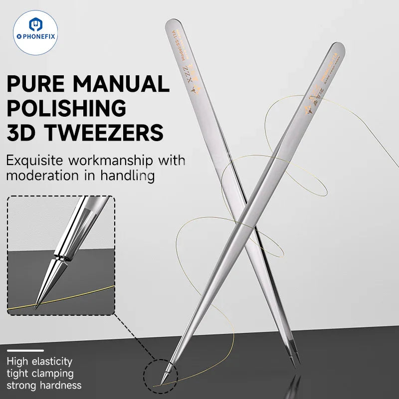 XZZ SS-11A SS-11B 11C Stainless Steel 3D Tweezers for Phone Repair - CHINA PHONEFIX SHOP Team