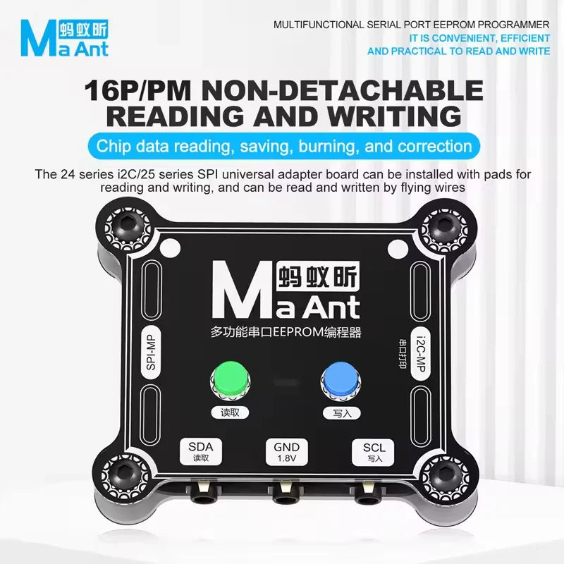 MaAnt E1 SN Port Charging EEPROM Programmer for iPhone Repair - CHINA PHONEFIX SHOP Team