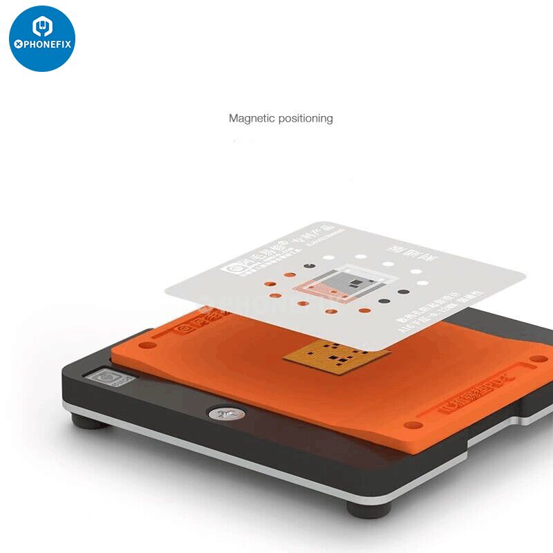 AMAOE A8-A17 CPU Magnetic Reballing Platform With Stencil