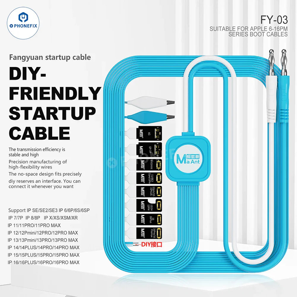 MaAnt FY-03 Power Cable for iPhone 6-16 Pro Max Startup Repairs