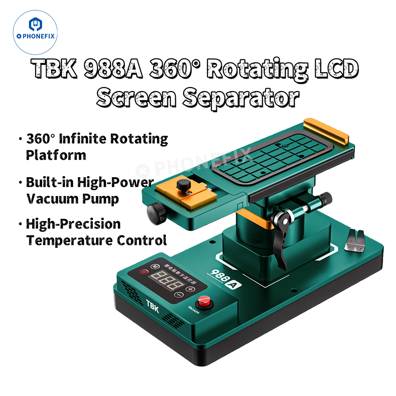 TBK 988A Rotatable Phone Screen Heating Separator with Built-in Pump
