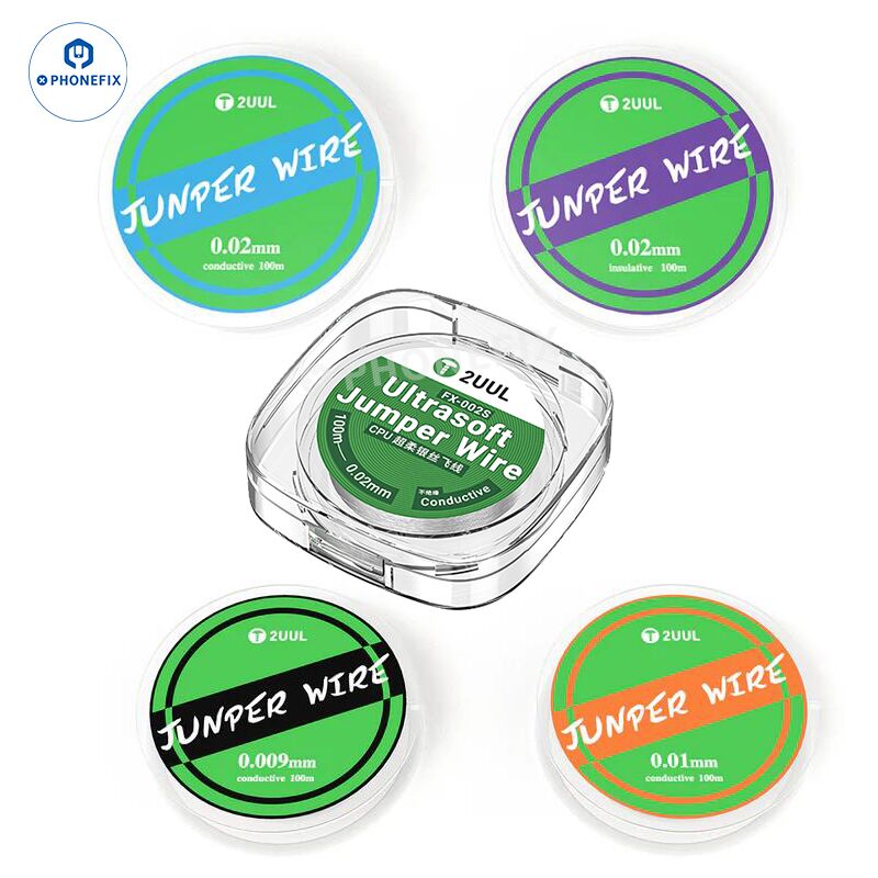 2UUL 0.01/0.02/0.009mm Jumper Wire for Phone PCB CPU Soldering Repair