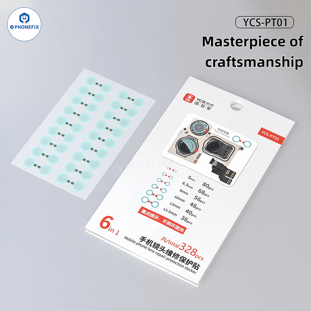 YCS Phone Camera Lens Protection Sticker Non-damaging Blue Light