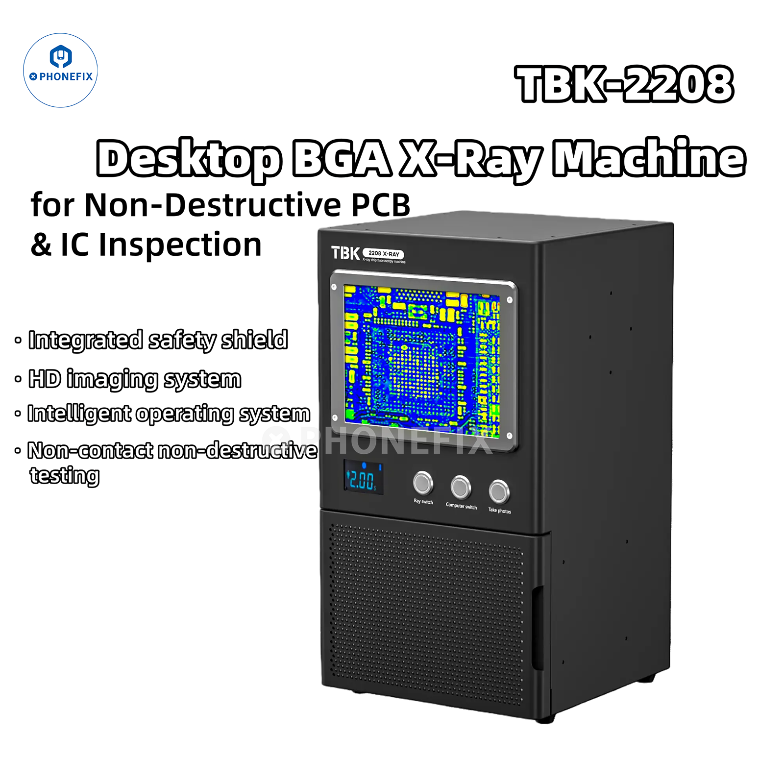 TBK-2208 BGA X-Ray Machine for Non-Destructive PCB IC Inspection