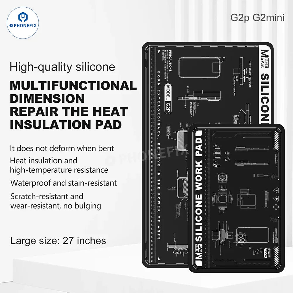 MaAnt G2P G2mini Heat Insulation Silicone Pad for Phone Repair - CHINA PHONEFIX SHOP Team