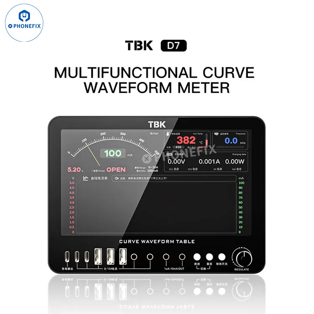 TBK D7 Curve Waveform Meter Power Supply for Mobile Phone Repair