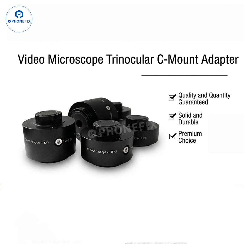 0.35X 0.4X 0.5X 0.63X 0.8X C-mount Adapter Lens for Microscopes