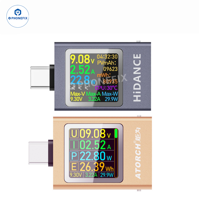 USB-C Power Meter for Phone Laptop Charging Port Testing