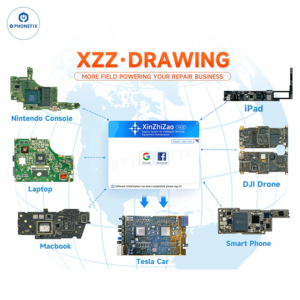 Online Drawing XZZ Schematic Diagrams Tool for Mobile Phone Repair