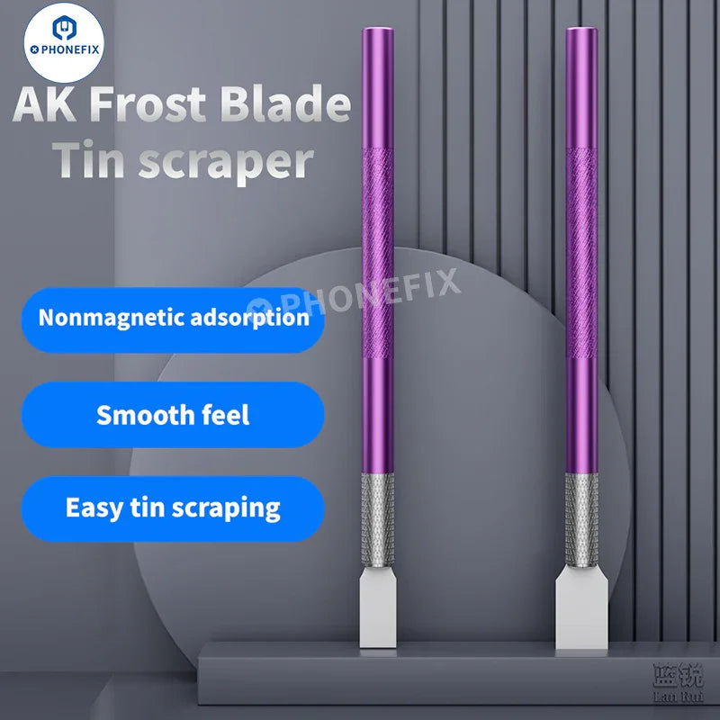 LanRui AK Non-magnetic Tin Scraper Phone Repair Solder Paste Blade