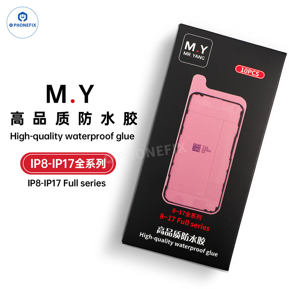 YCS M.Y Waterproof Adhesive Sealing Sticker for iPhone X-17 Pro Max