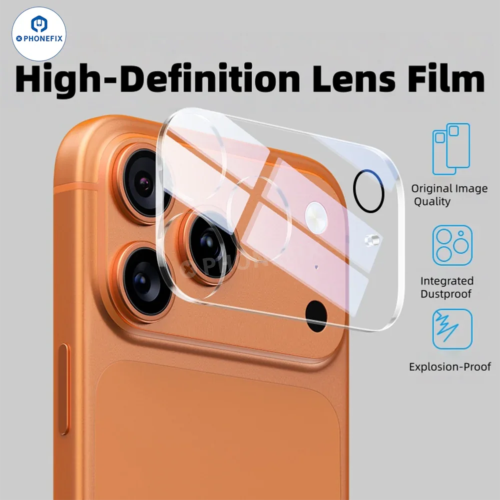 3D HD Mobile Rear Camera Lens Protector for iPhone 16-17 Pro Max