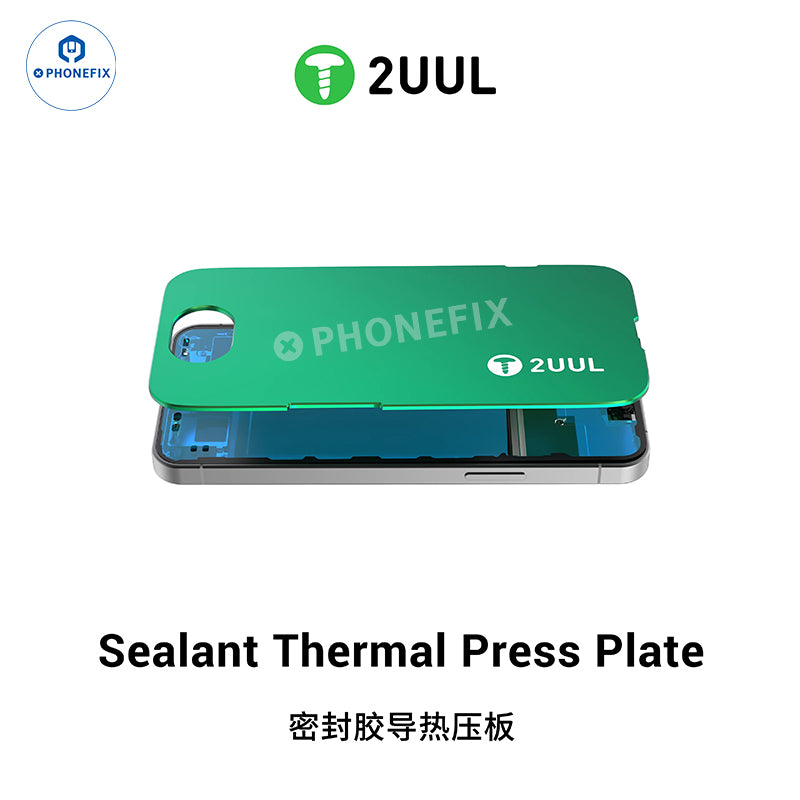 2UUL Sealant Thermal Press Plate For iPhone 12-16 Pro Max Screen Repair