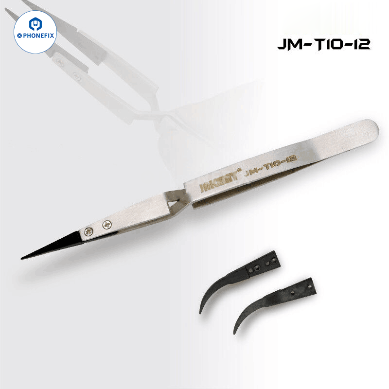Straight Head / Anti-static Cross Type Tweezers Phone Repair Tool
