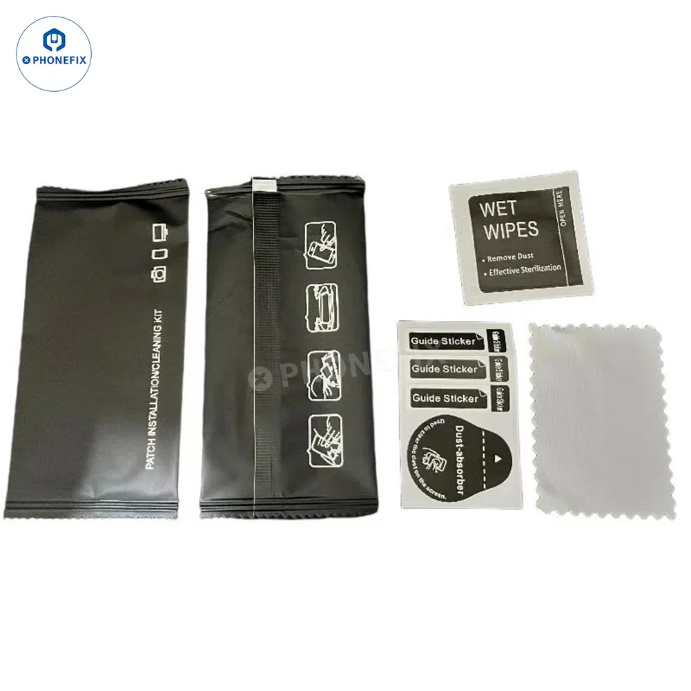 Alcohol Wet Dry Wipes Pack for Phone Screen Camera Lens Cleaning