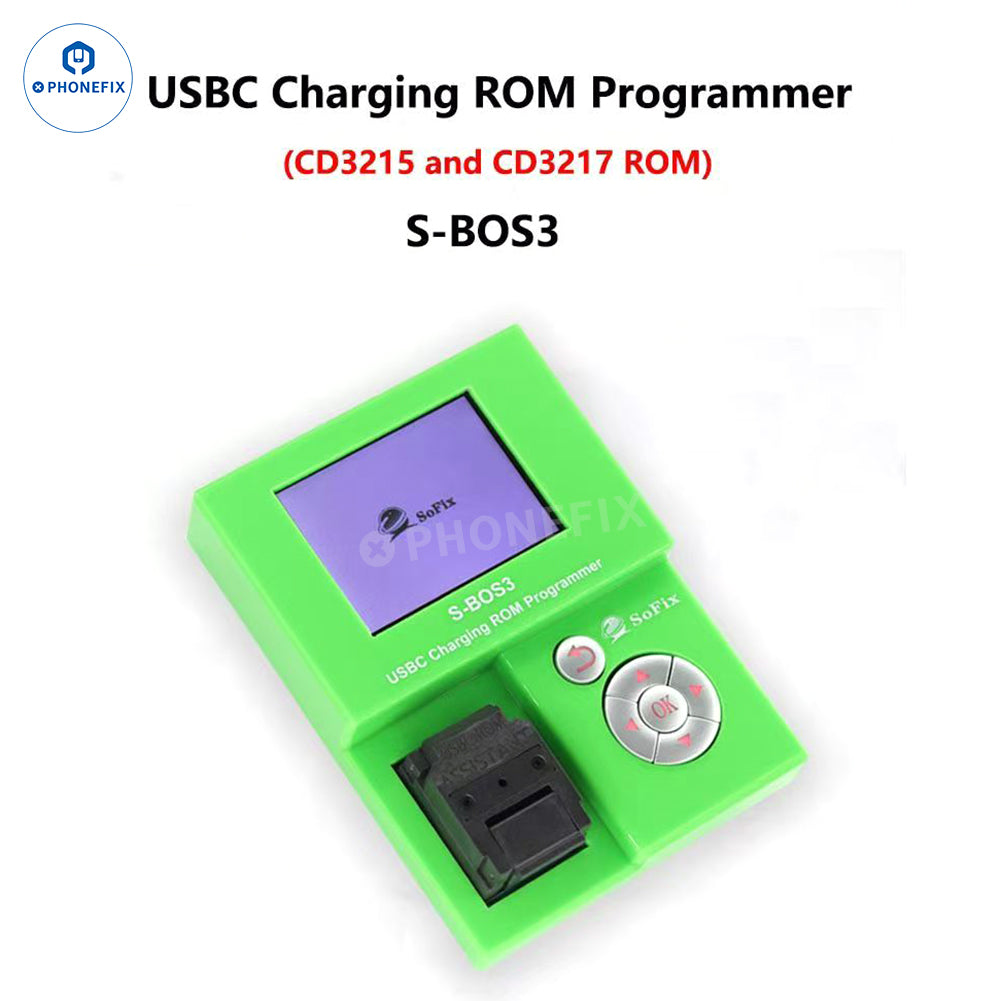 SoFix S-BOS3 CD3215 CD3217 USB-C Charging IC ROM Programmer - CHINA PHONEFIX SHOP Team