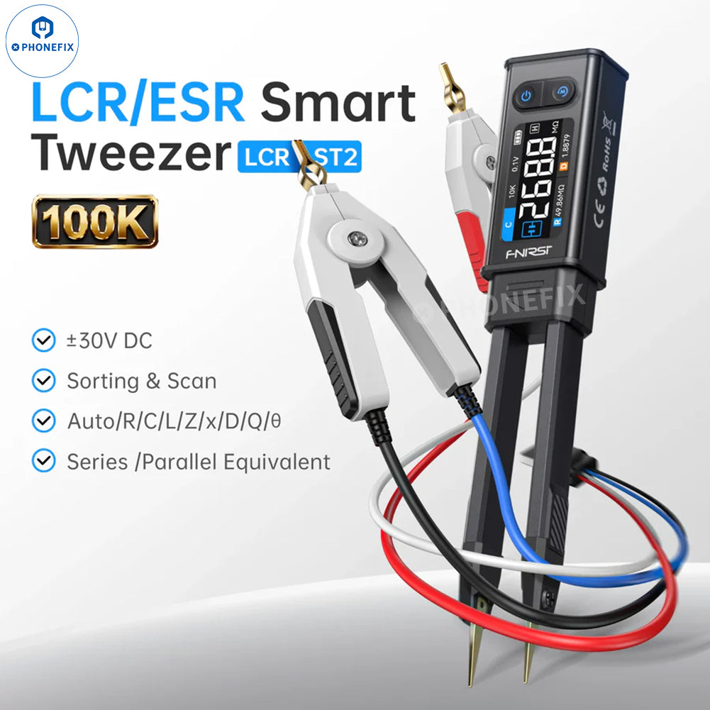 FNIRSI LCR-ST2 Bridge ESR Tweezer SMD BGA Component Tester
