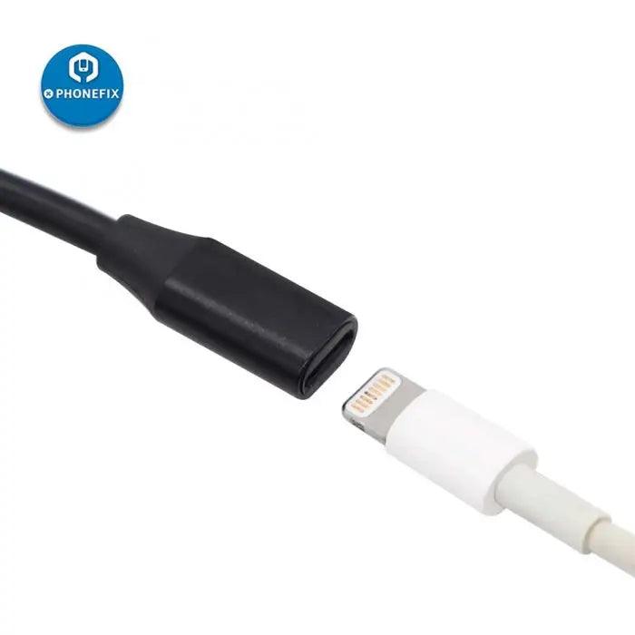 1M 8Pin Interface Extension Cable For Apple Charging Audio Adapter - CHINA PHONEFIX