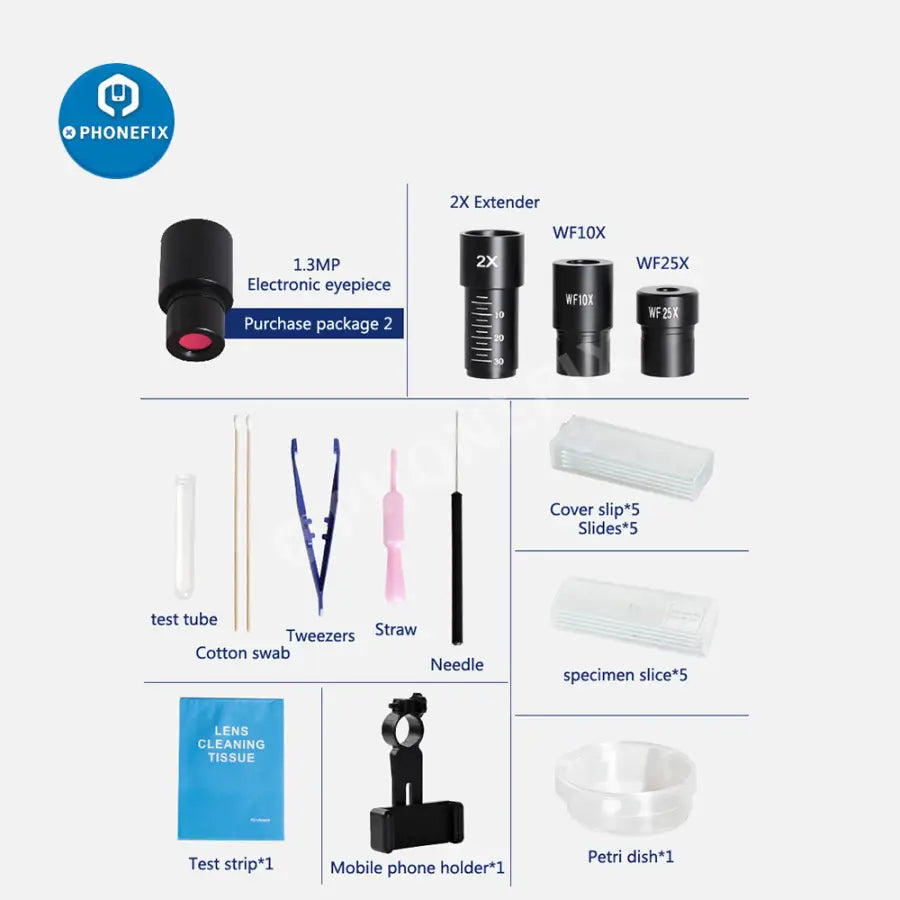 2000x Zoom Biological HD Microscope For Student Laboratory