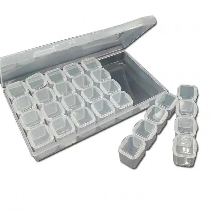28 Grids Plastic Transparent Parts Storage Box Colorful Container - CHINA PHONEFIX