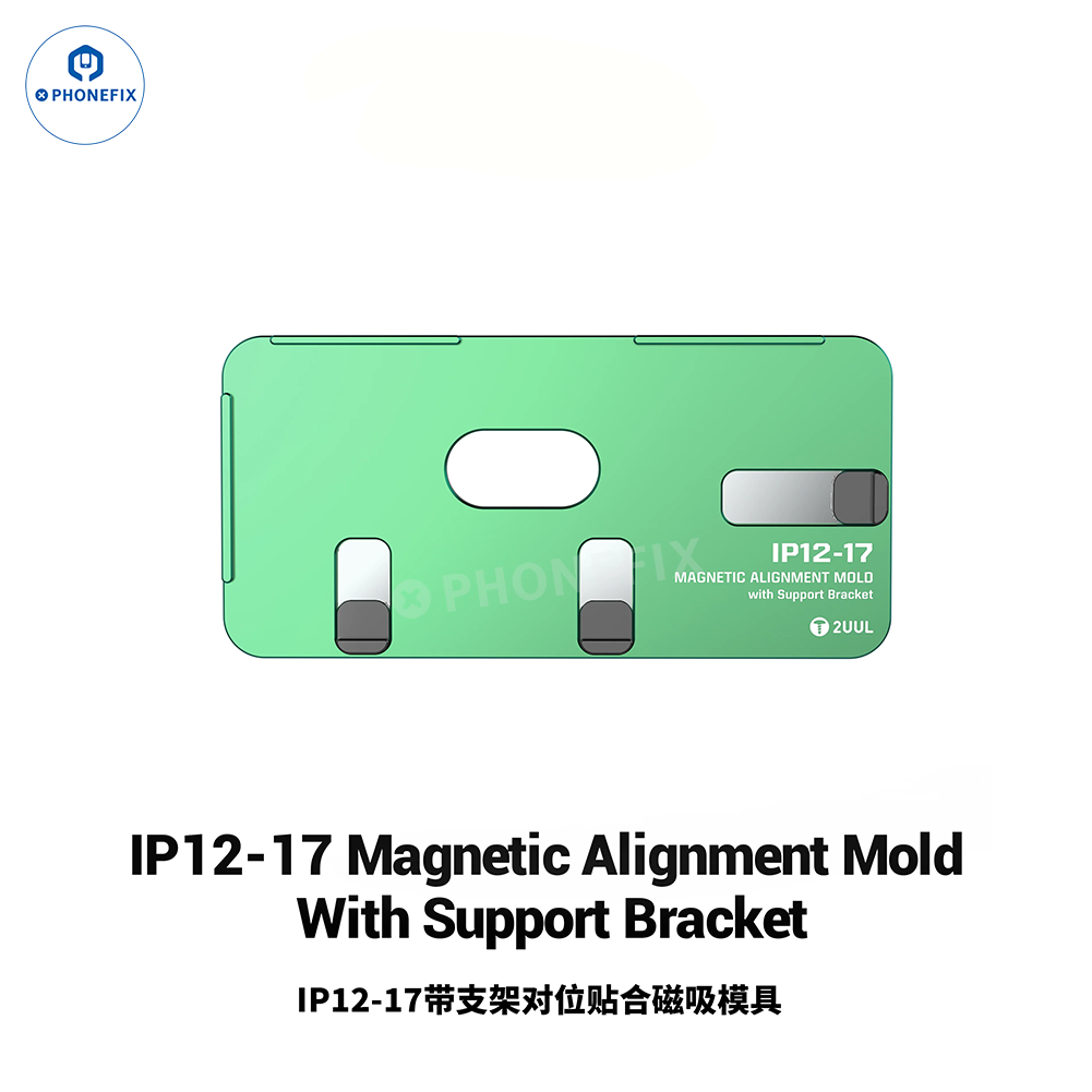 2UUL SH01 iPhone 12-17 Screen Magnetic Alignment Mold with Bracket - CHINA PHONEFIX SHOP Team