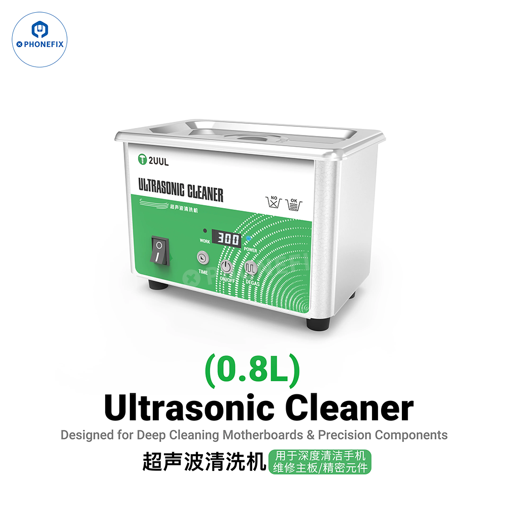2UUL SS01 0.8L Ultrasonic Cleaner for Phone PCB & BGA IC Cleaning