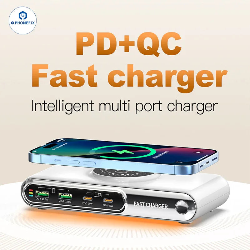 Multifunctional Wireless Charging Station PD QC USB Fast Charger - CHINA PHONEFIX SHOP Team