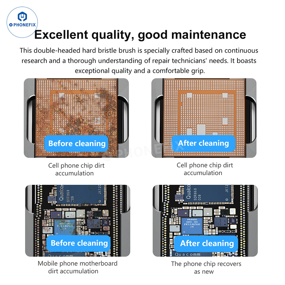 MaAnt M090A M090B Double-head Brush Mobile PCB IC Cleaning Tool