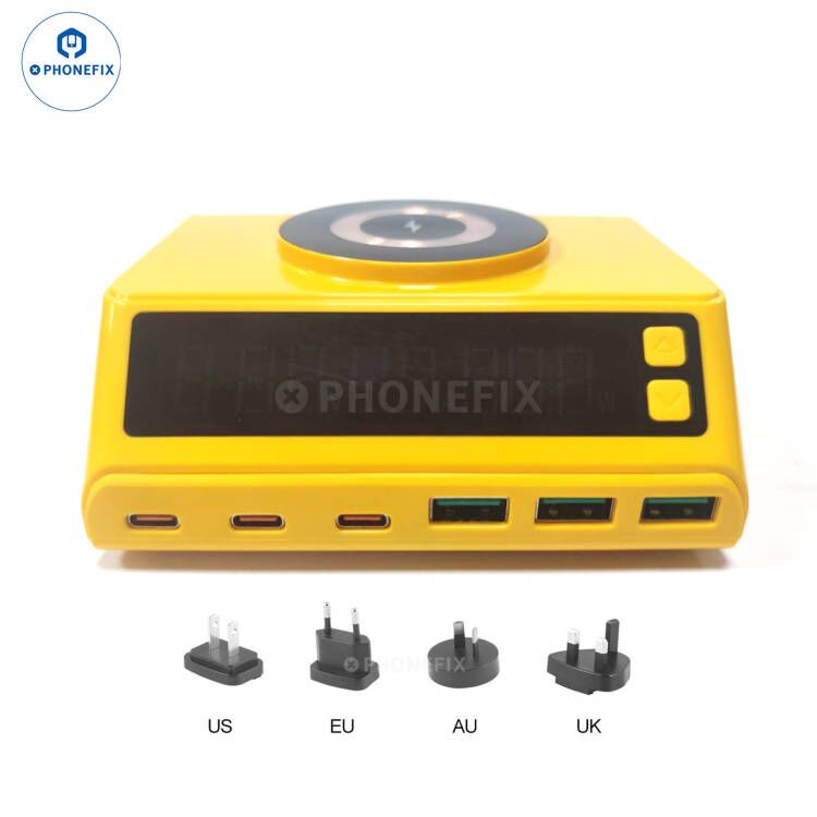 Multiple USB C Charger 8-Port Desktop magnetic Charging Station