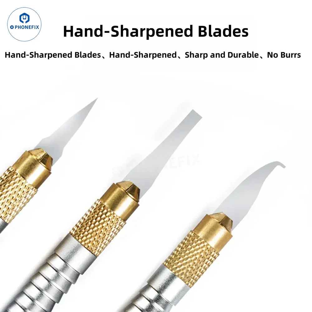 YCS 9G Non-slip Handle with Blade for Phone CPU Chip Glue Removal - CHINA PHONEFIX SHOP Team