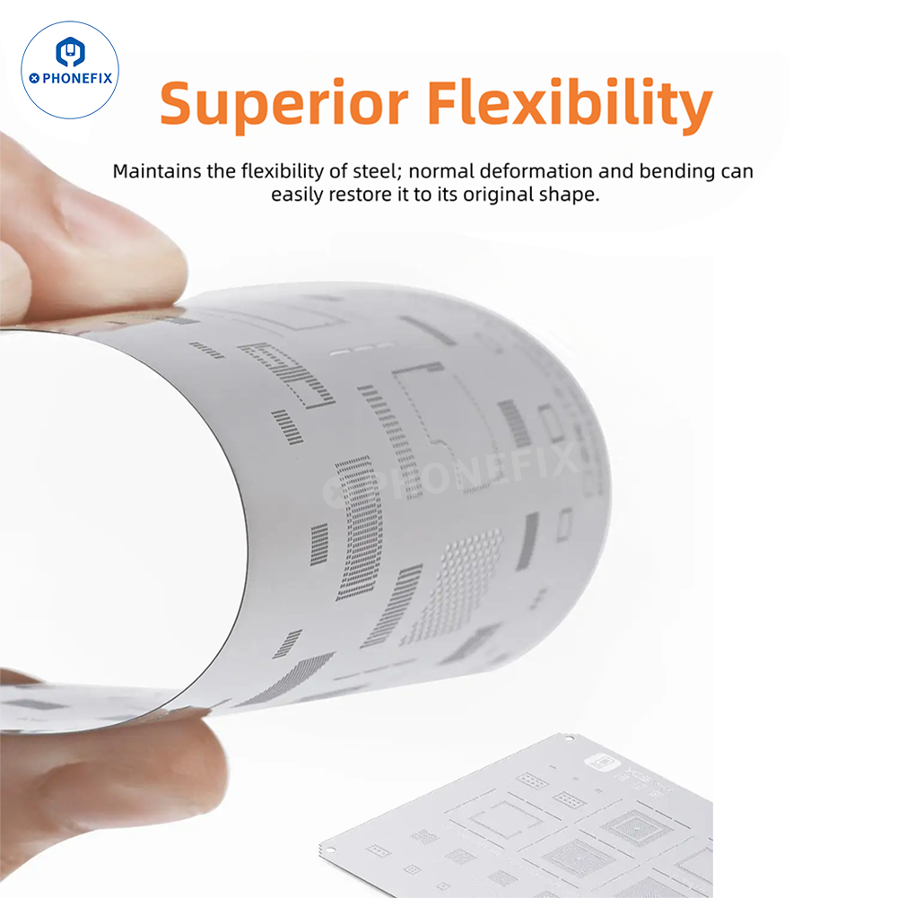 YCS Mobile BGA Reballing Stencils for iPhone Android Phones CPU Chip