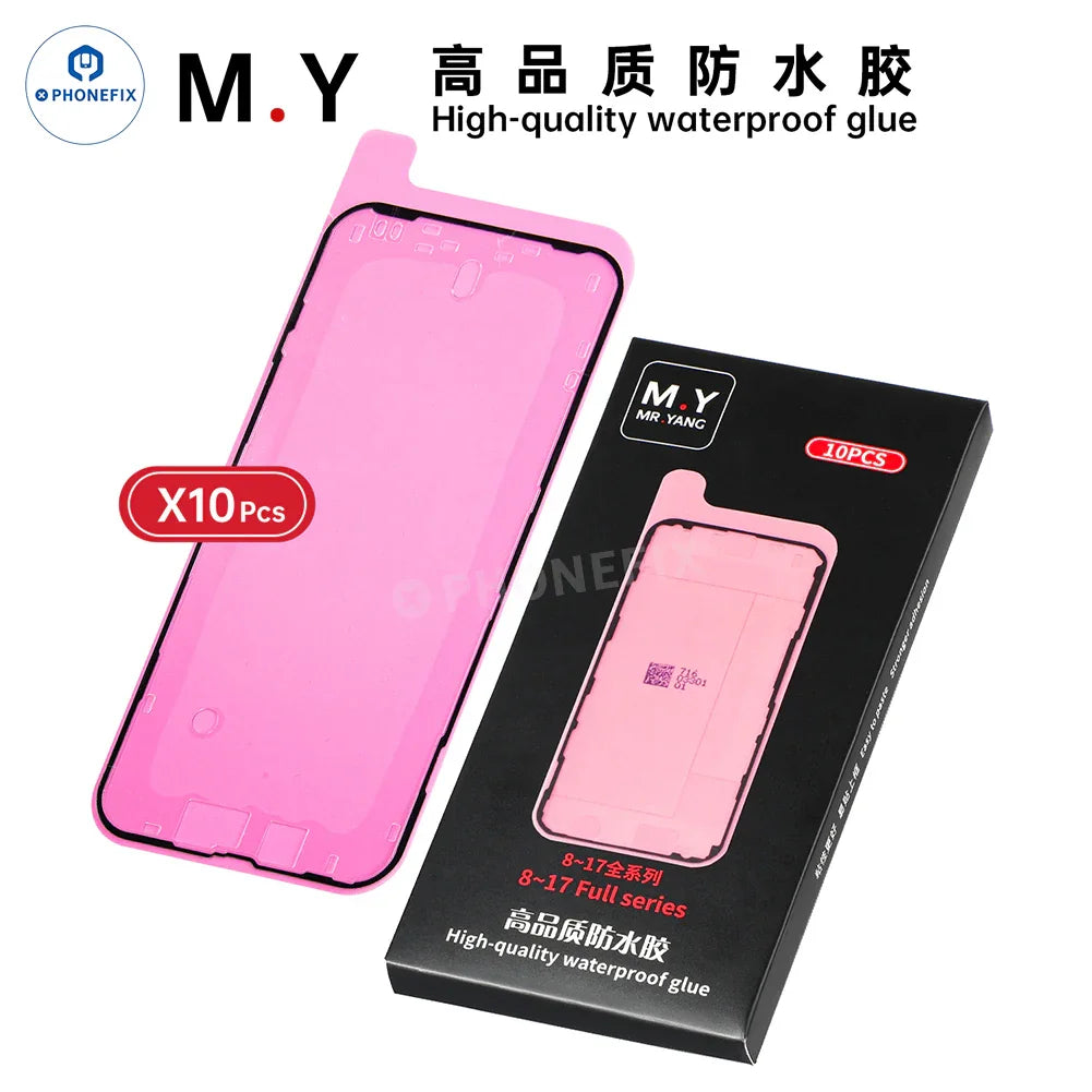 YCS M.Y Waterproof Adhesive Sealing Sticker for iPhone X-17 Pro Max